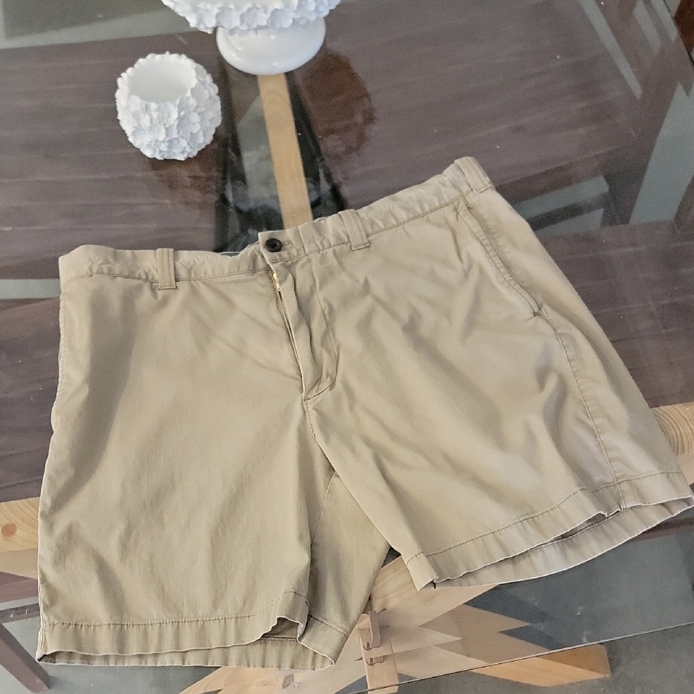 J. Crew Tan Flat Front Shorts Classic Style